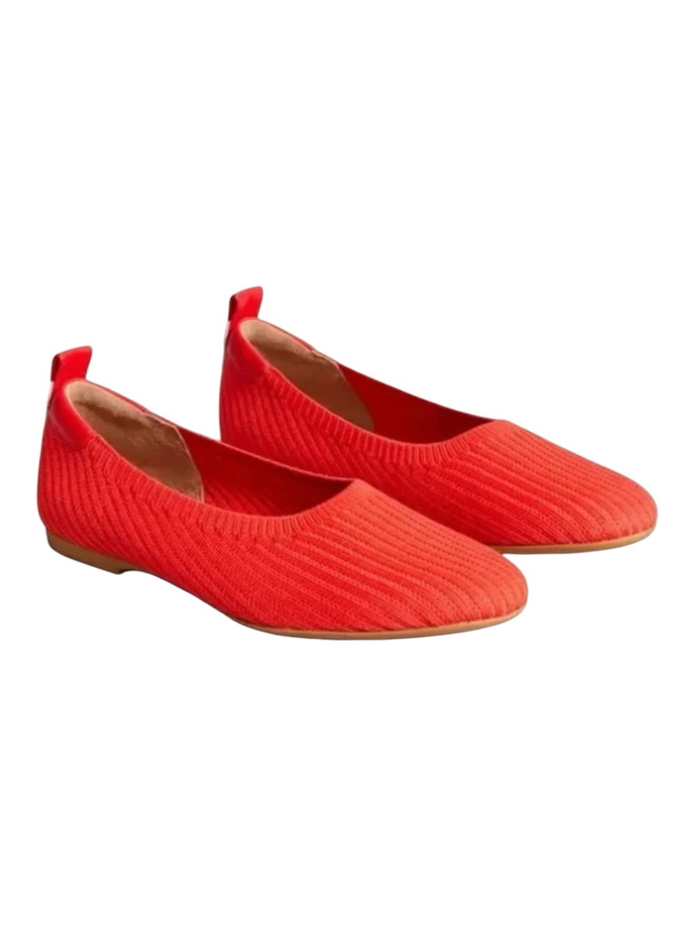 Everlane The Day Glove In Reknit Ribbed Flat - Red 8